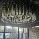 Jardin flotante flor artificial redondo