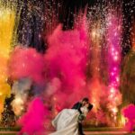 Pirotecnia de humo de colores