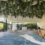 jardín flotante flor artificial